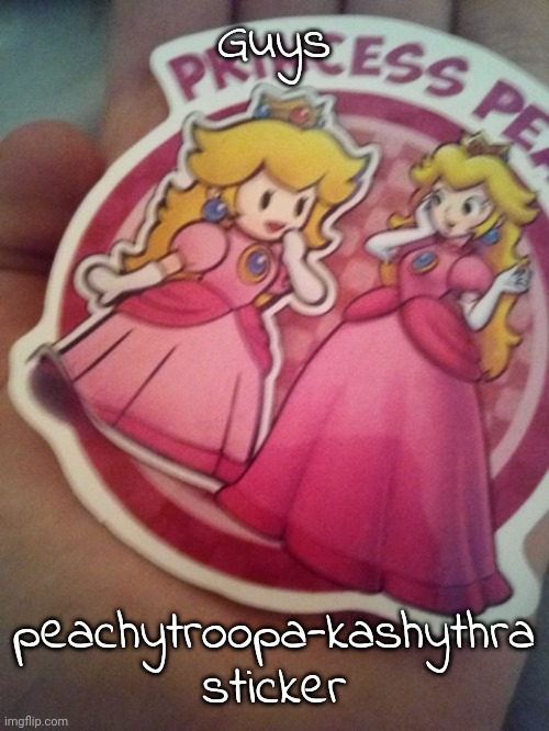 Guys; peachytroopa-kashythra sticker | made w/ Imgflip meme maker