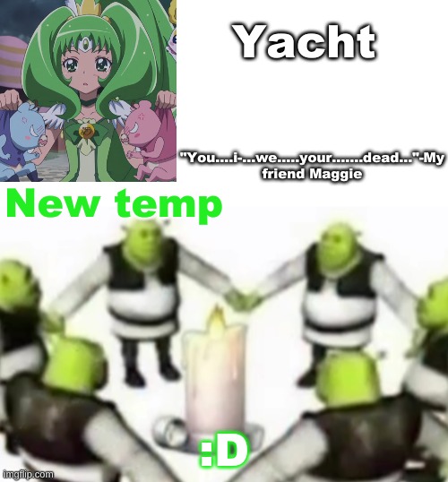 Yachi's random temp | New temp; :D | image tagged in yachi's random temp | made w/ Imgflip meme maker