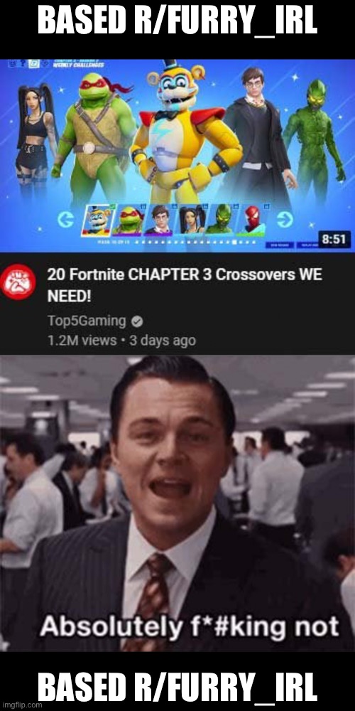 Yes this was actually posted there | BASED R/FURRY_IRL; BASED R/FURRY_IRL | made w/ Imgflip meme maker