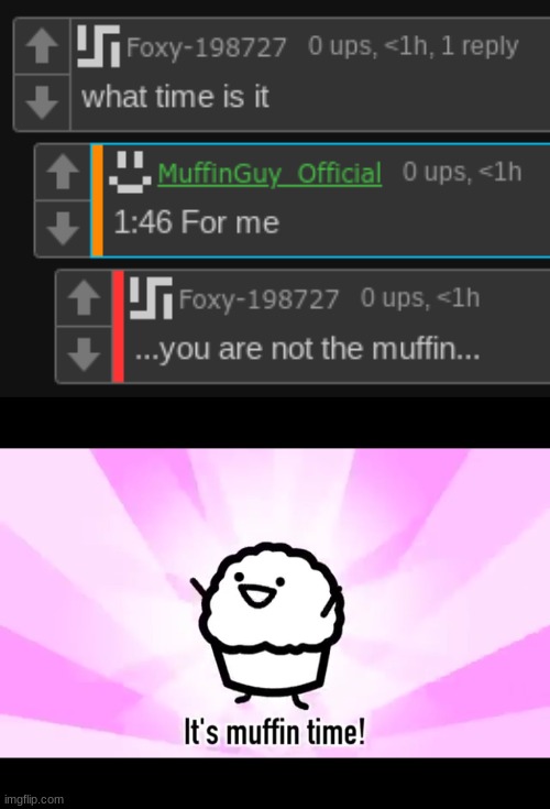 now that is the muffin | image tagged in it's muffin time | made w/ Imgflip meme maker