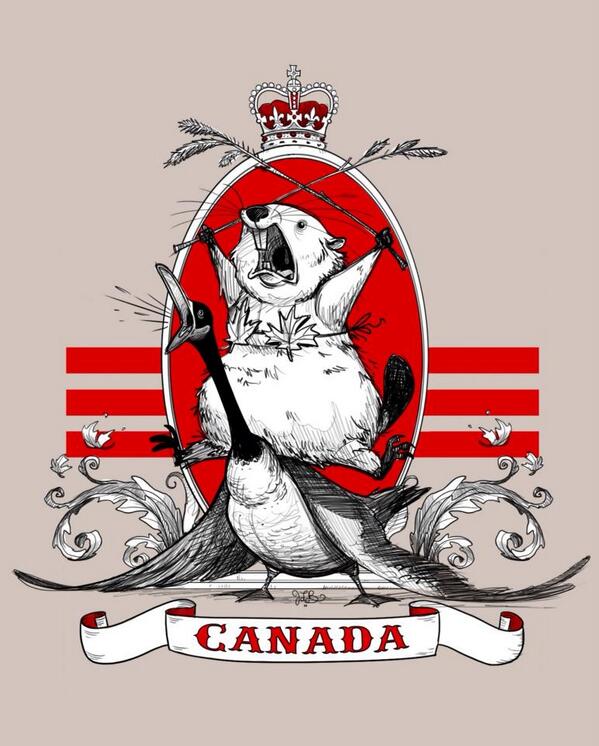 Canada Beaver Goose Blank Meme Template