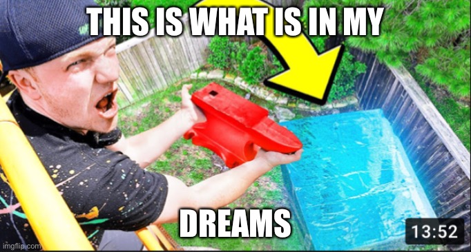 He will come over for your birthday | THIS IS WHAT IS IN MY; DREAMS | image tagged in funny | made w/ Imgflip meme maker