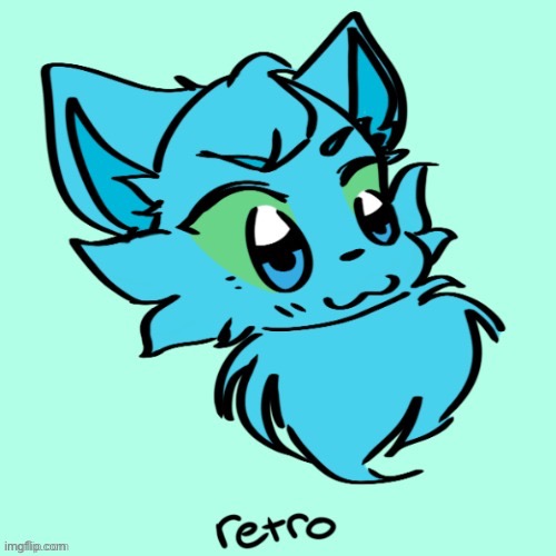RetroFloofKing fan art | image tagged in retrofloofking fan art | made w/ Imgflip meme maker