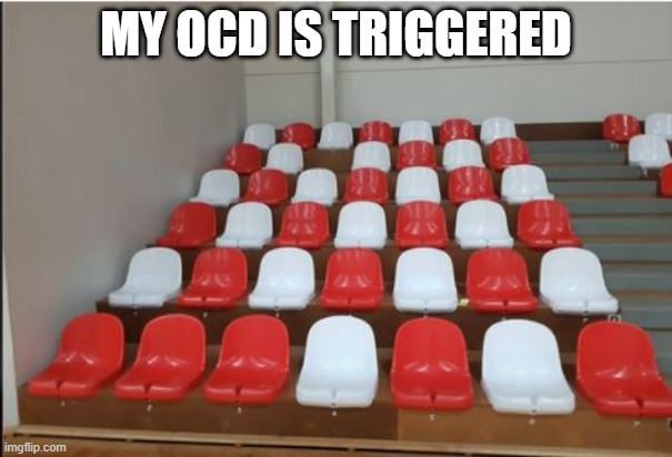 Patterns | MY OCD IS TRIGGERED | image tagged in you had one job | made w/ Imgflip meme maker