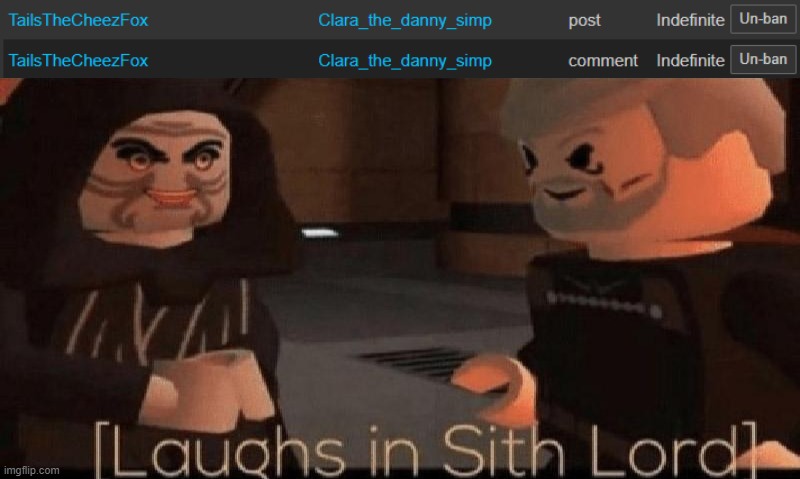 image tagged in laughs in sith lord | made w/ Imgflip meme maker