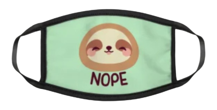 Sloth face mask transparent Blank Meme Template