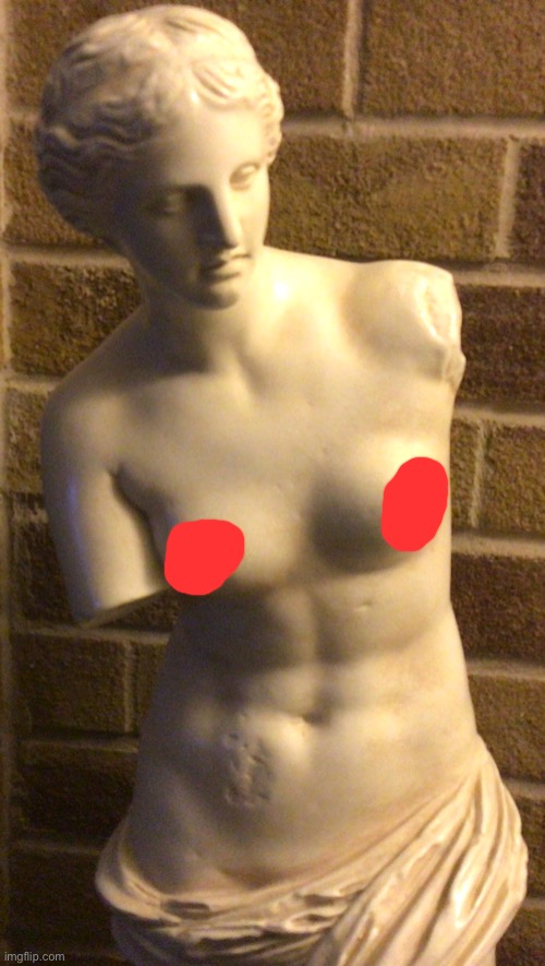statue at my mom's bfs house | made w/ Imgflip meme maker