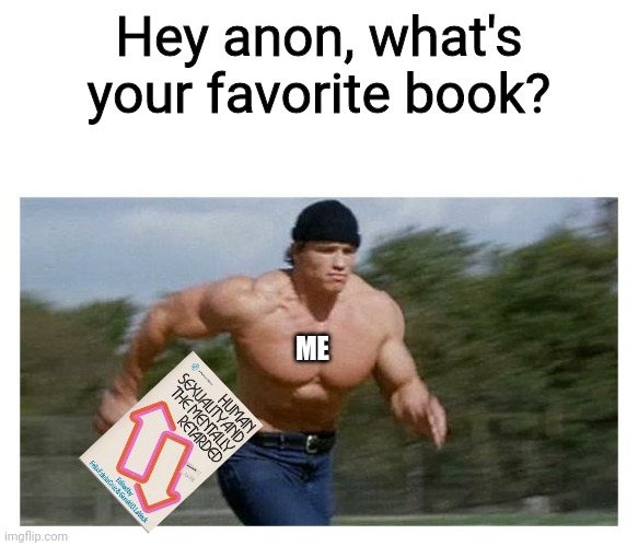 Hey anon, what's your favorite book? ME | image tagged in funny,books,4chan | made w/ Imgflip meme maker