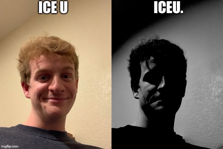 TheLargePig becoming slightly uncanny | ICE U ICEU. | image tagged in thelargepig becoming slightly uncanny | made w/ Imgflip meme maker
