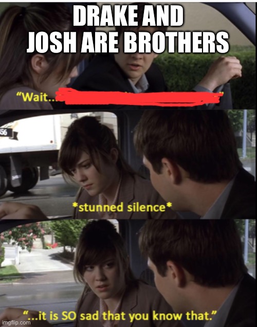 DRAKE AND JOSH ARE BROTHERS | image tagged in memes | made w/ Imgflip meme maker
