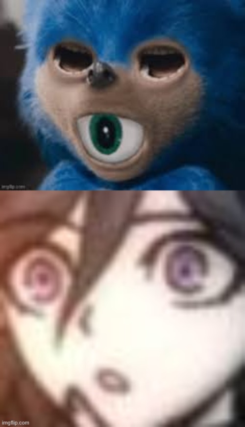 Sonic? | image tagged in kokichi o | made w/ Imgflip meme maker