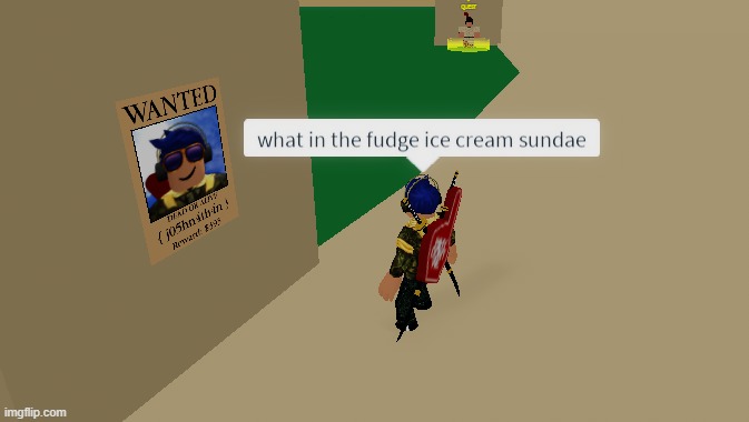 link in the comments | image tagged in what in the fudge ice cream sundae,roblox,custom template | made w/ Imgflip meme maker