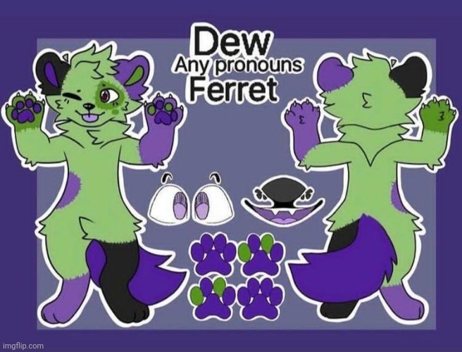You'll  never believe this, guys. I got ANOTHER fursona. Design and art by tropic._.waves on IG | made w/ Imgflip meme maker