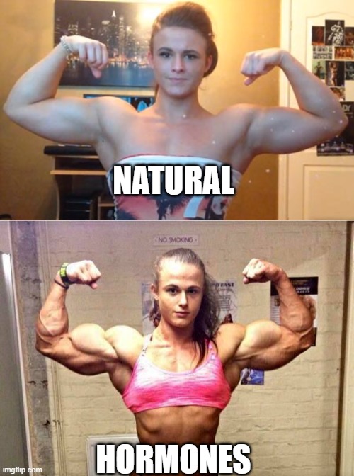 Hormones | NATURAL; HORMONES | image tagged in hormones,extreme sports | made w/ Imgflip meme maker