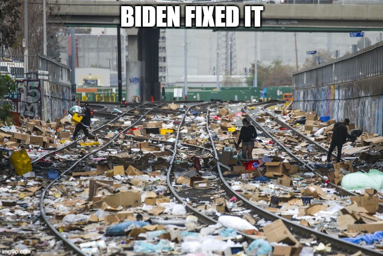 Biden's America | BIDEN FIXED IT | made w/ Imgflip meme maker