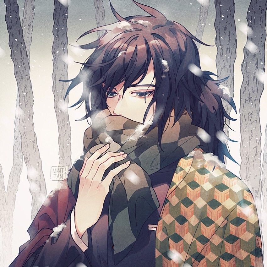 High Quality Giyuu with scarf Blank Meme Template