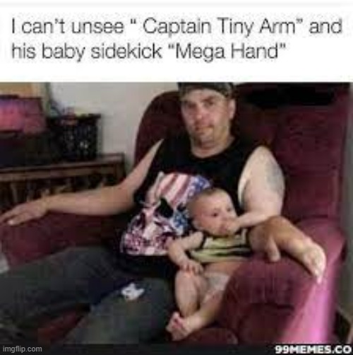 illusion 69% | image tagged in cursed image,funny,tiny arm,big arm,thicc,laugh this now | made w/ Imgflip meme maker