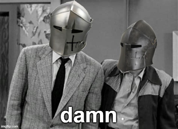 Shocked Crusaders | damn | image tagged in shocked crusaders | made w/ Imgflip meme maker