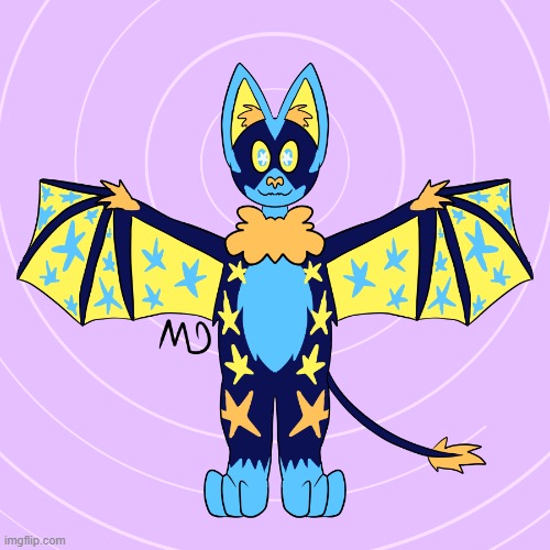 Give the lil star boi a name! | image tagged in furry,bats,characters,art,drawings,names | made w/ Imgflip meme maker