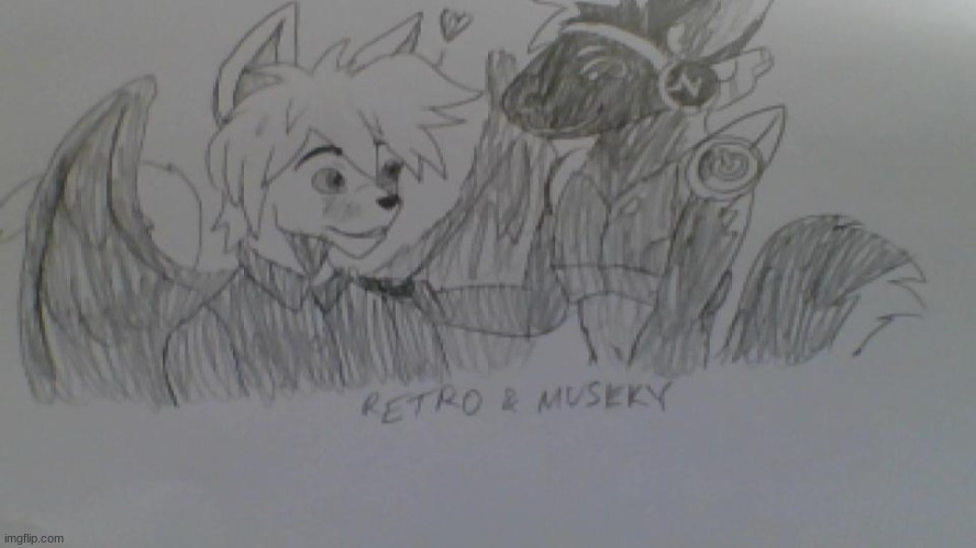 Retro and Museky ship art | image tagged in furry,art | made w/ Imgflip meme maker