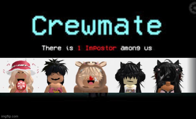 There is 1 imposter among us | image tagged in there is 1 imposter among us,roblox,roblox slender | made w/ Imgflip meme maker