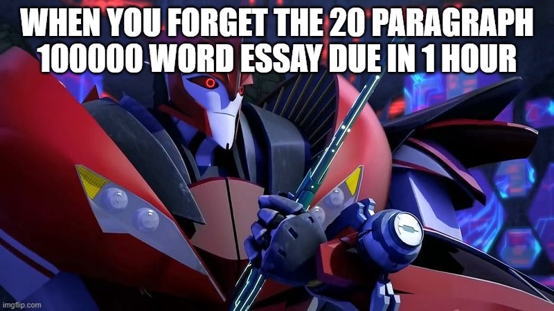 Doc Knock Fragged Up | WHEN YOU FORGET THE 20 PARAGRAPH 100000 WORD ESSAY DUE IN 1 HOUR | image tagged in doc knock fragged up | made w/ Imgflip meme maker