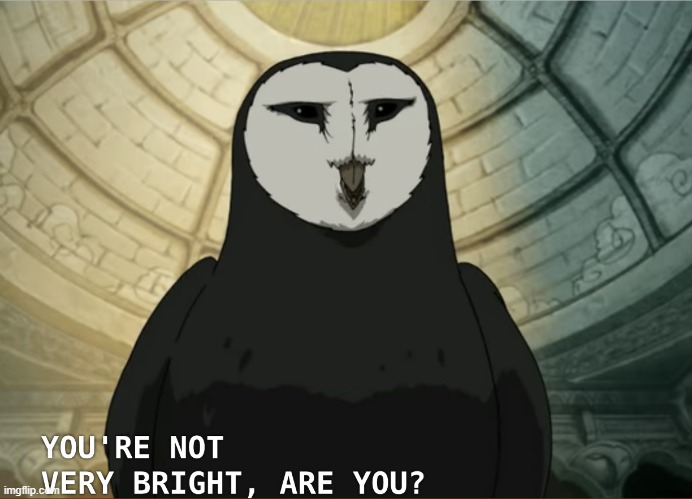 Avatar Owl | image tagged in avatar owl | made w/ Imgflip meme maker