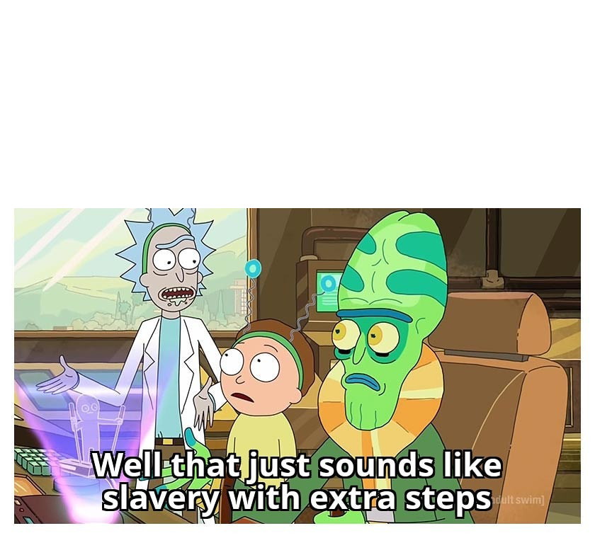 rick and morty with extra steps meme Blank Template Imgflip