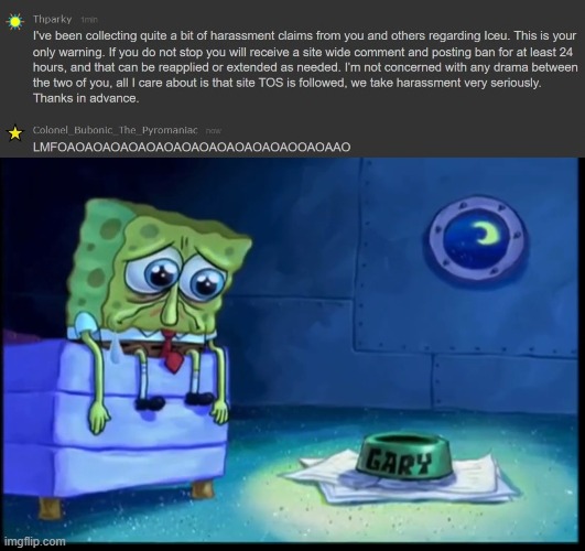 I have it copyed so it can be a copypasta | image tagged in sad sponge | made w/ Imgflip meme maker