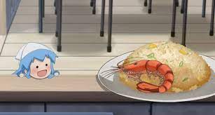 Anime Shrimp Dish Blank Meme Template