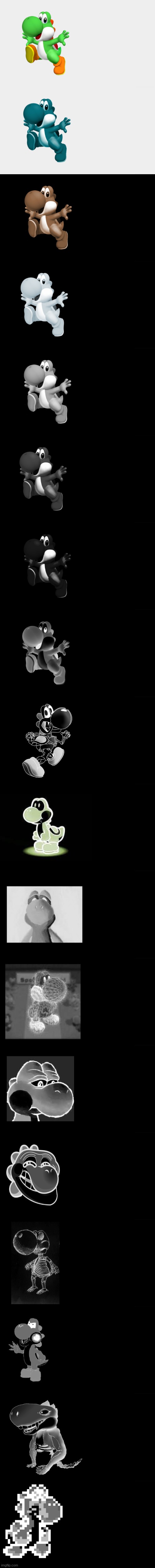 Yoshi Becomes Uncanny(Fixed) | image tagged in yoshi becomes uncanny fixed | made w/ Imgflip meme maker