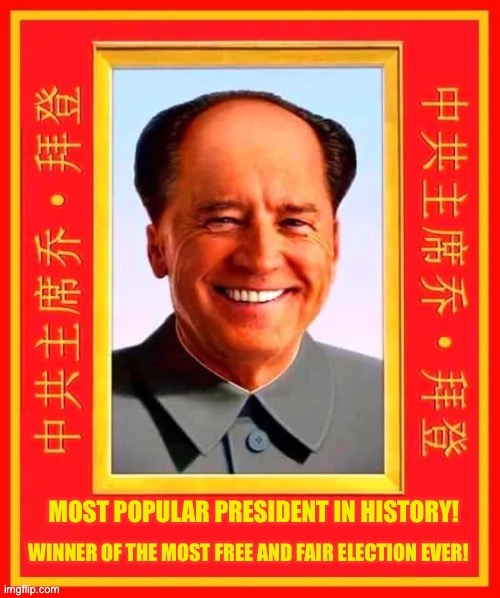 American Propaganda | image tagged in joe biden,propaganda,china | made w/ Imgflip meme maker