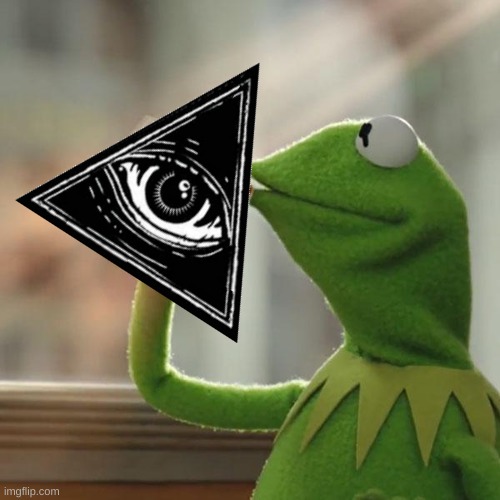 High Quality Kermit Illuminati Business Blank Meme Template