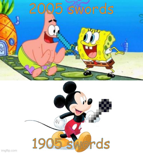 h | 2005 swords; 1905 swords | image tagged in j | made w/ Imgflip meme maker