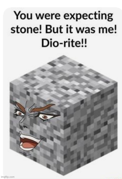 image tagged in jojo's bizarre adventure,funny,gaming,minecraft | made w/ Imgflip meme maker