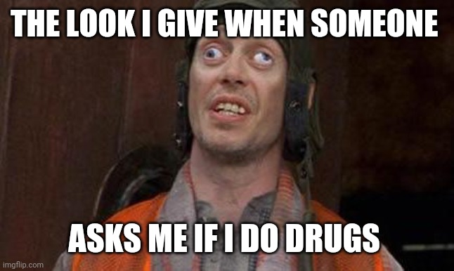 Looks Good To Me | THE LOOK I GIVE WHEN SOMEONE; ASKS ME IF I DO DRUGS | image tagged in looks good to me | made w/ Imgflip meme maker