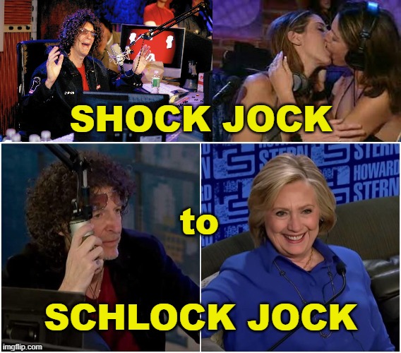 The Fartman Sucketh | SHOCK JOCK; to; SCHLOCK JOCK | image tagged in howard,sell out,shocking,radio,show,douchebag | made w/ Imgflip meme maker