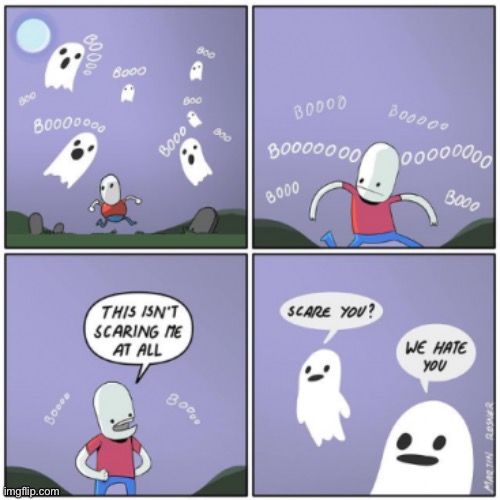 Booooooo | image tagged in comics/cartoons,theodd1sout | made w/ Imgflip meme maker