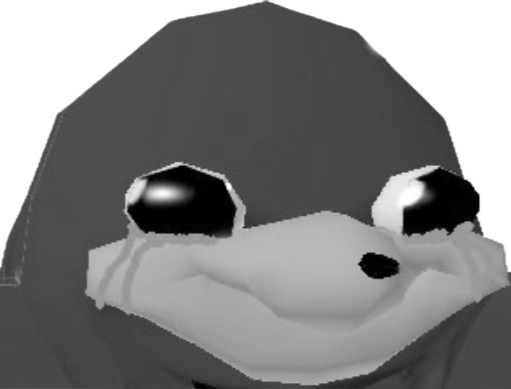 High Quality Crying Ugandan Knuckles grayscale Blank Meme Template