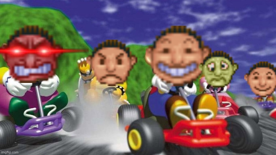 RollerCoaster Tycoon Kart 64 | image tagged in mario kart 64,rollercoaster tycoon,memes,funny,gaming,dank memes | made w/ Imgflip meme maker
