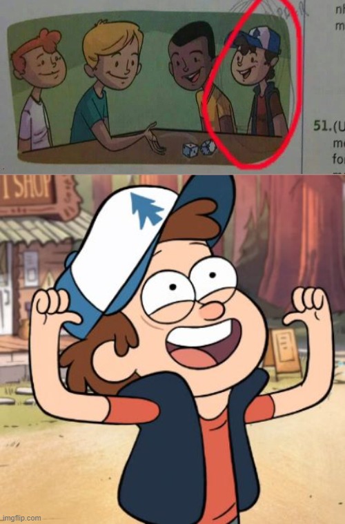Dipper in a book? :O | image tagged in dipper pines,memes | made w/ Imgflip meme maker