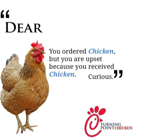Turning point chicken Blank Meme Template