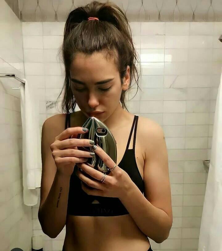 Dua Lipa selfie Blank Meme Template
