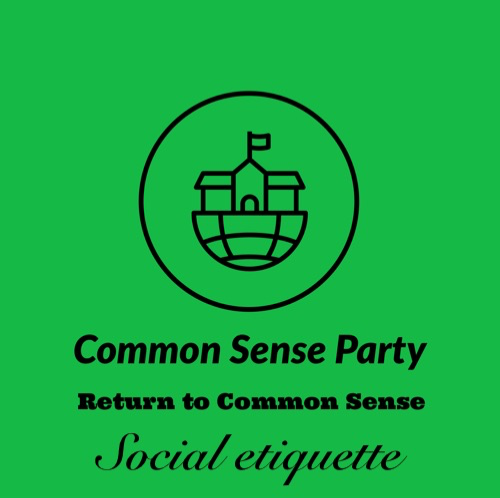 Common sense party social etiquette Blank Meme Template