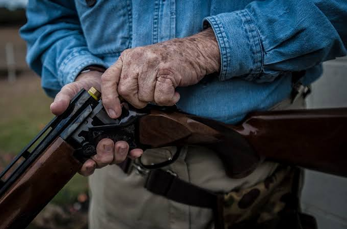 High Quality Man loading rifle Blank Meme Template