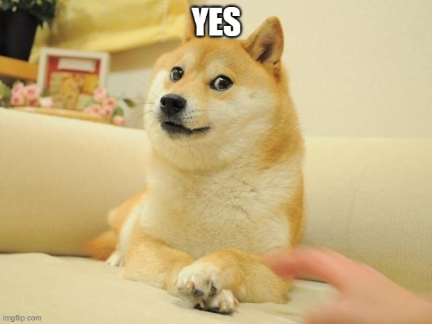 Doge 2 Meme | YES | image tagged in memes,doge 2 | made w/ Imgflip meme maker