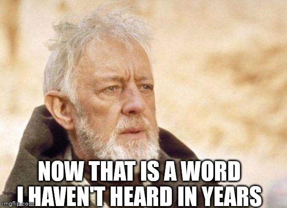 Now that's a name I haven't heard since...  | NOW THAT IS A WORD I HAVEN'T HEARD IN YEARS | image tagged in now that's a name i haven't heard since | made w/ Imgflip meme maker