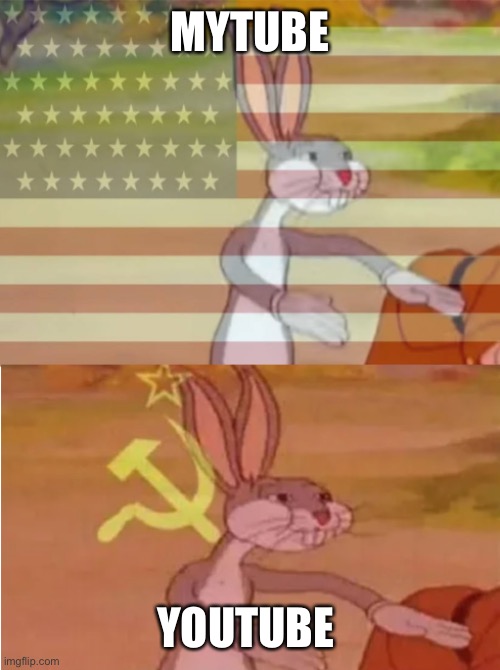 Bugs Bunny Communist Capitalist | MYTUBE YOUTUBE | image tagged in bugs bunny communist capitalist | made w/ Imgflip meme maker