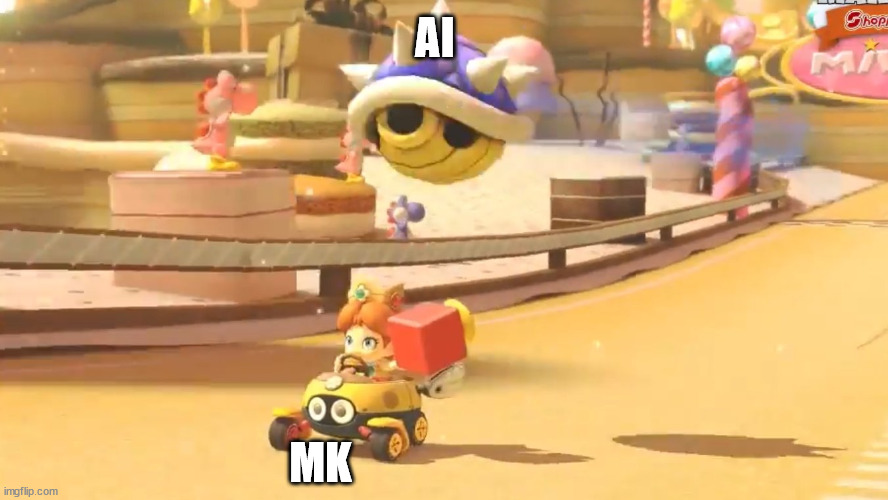Blue shell | AI MK | image tagged in blue shell | made w/ Imgflip meme maker
