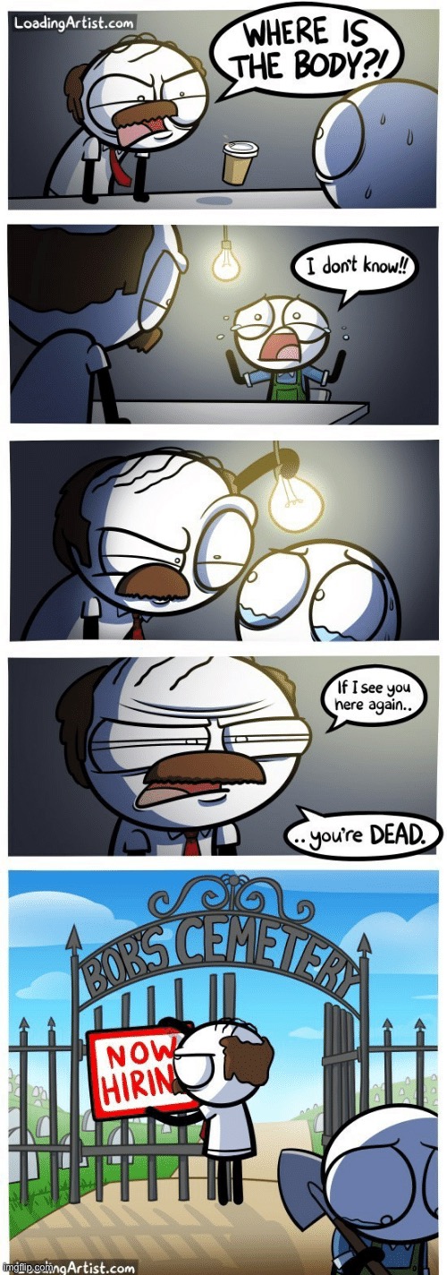 YOURE DEAD | image tagged in comics/cartoons | made w/ Imgflip meme maker